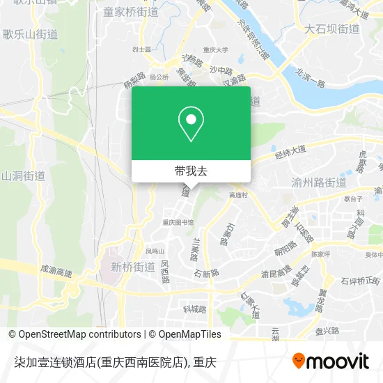 柒加壹连锁酒店(重庆西南医院店)地图