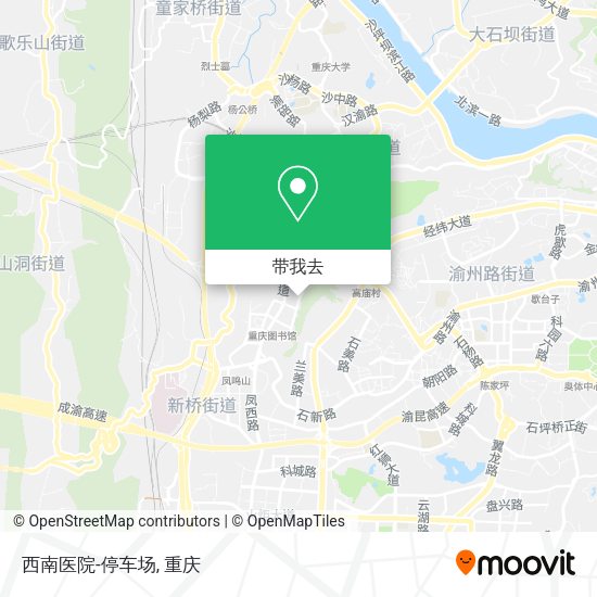 西南医院-停车场地图