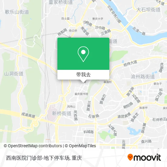 西南医院门诊部-地下停车场地图