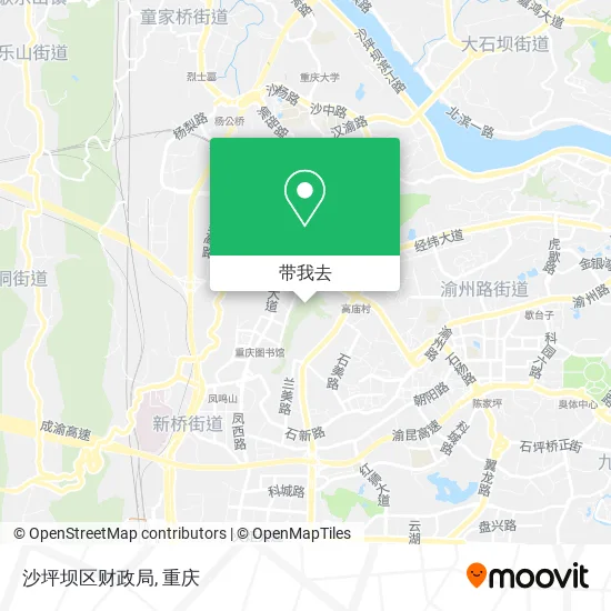 沙坪坝区财政局地图