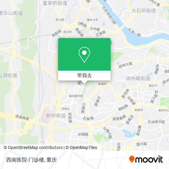 西南医院-门诊楼地图