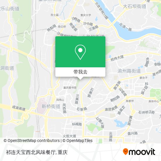 祁连天宝西北风味餐厅地图