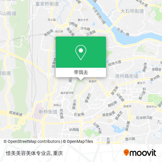 惜美美容美体专业店地图