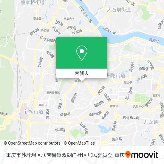 重庆市沙坪坝区联芳街道双朝门社区居民委员会地图