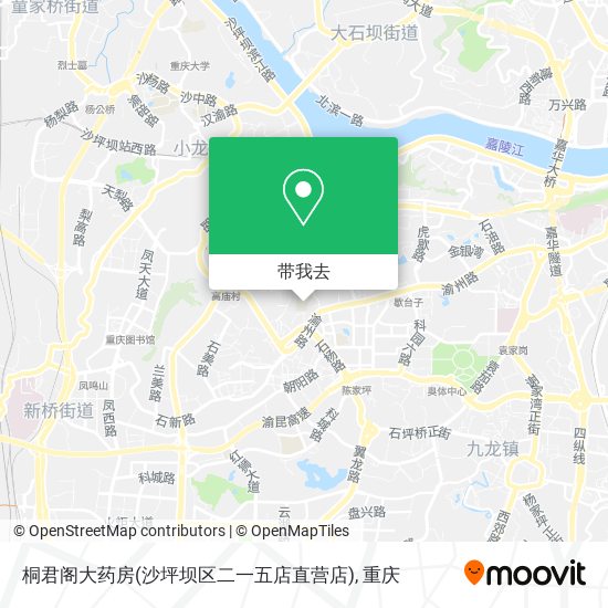 桐君阁大药房(沙坪坝区二一五店直营店)地图