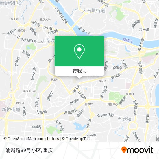 渝新路89号小区地图