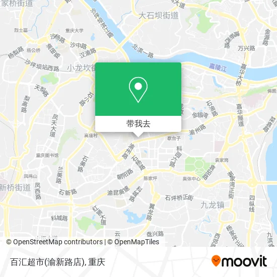 百汇超市(渝新路店)地图