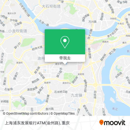 上海浦东发展银行ATM(渝州路)地图