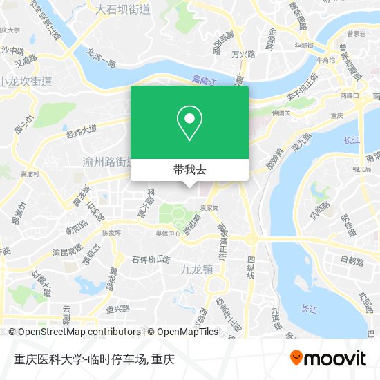 重庆医科大学-临时停车场地图