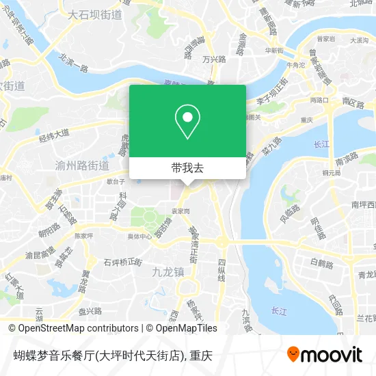 蝴蝶梦音乐餐厅(大坪时代天街店)地图