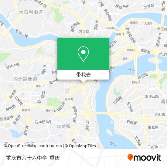 重庆市六十六中学地图