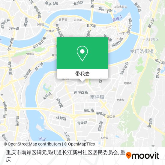 重庆市南岸区铜元局街道长江新村社区居民委员会地图