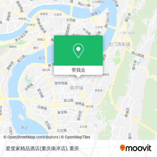 爱度家精品酒店(重庆南岸店)地图