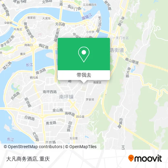大凡商务酒店地图