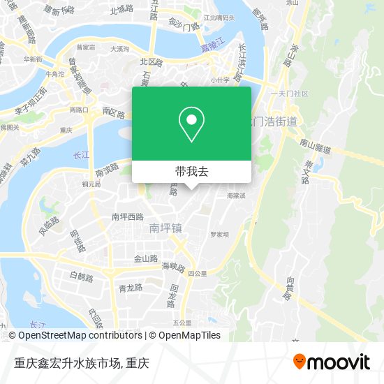 重庆鑫宏升水族市场地图