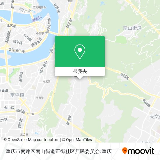 重庆市南岸区南山街道正街社区居民委员会地图