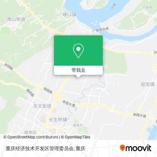 重庆经济技术开发区管理委员会地图