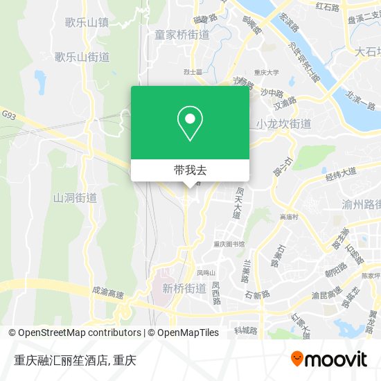 重庆融汇丽笙酒店地图