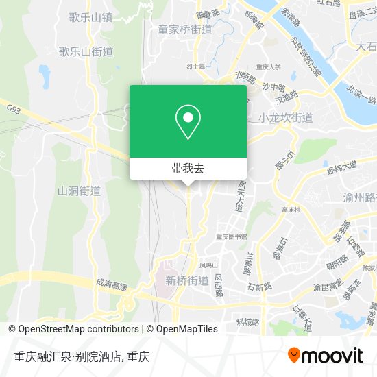 重庆融汇泉·别院酒店地图