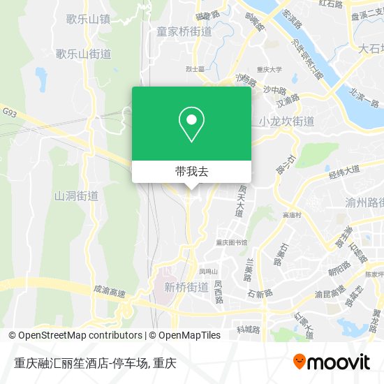 重庆融汇丽笙酒店-停车场地图