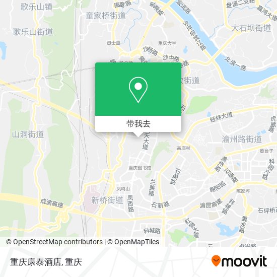 重庆康泰酒店地图