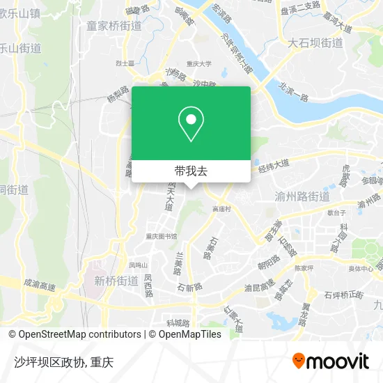 沙坪坝区政协地图