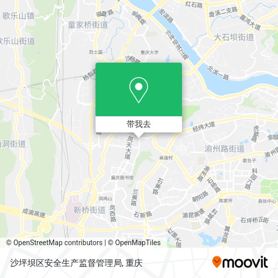 沙坪坝区安全生产监督管理局地图