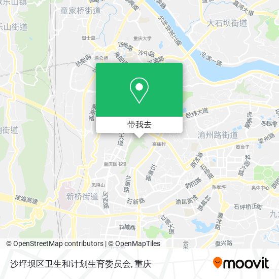 沙坪坝区卫生和计划生育委员会地图