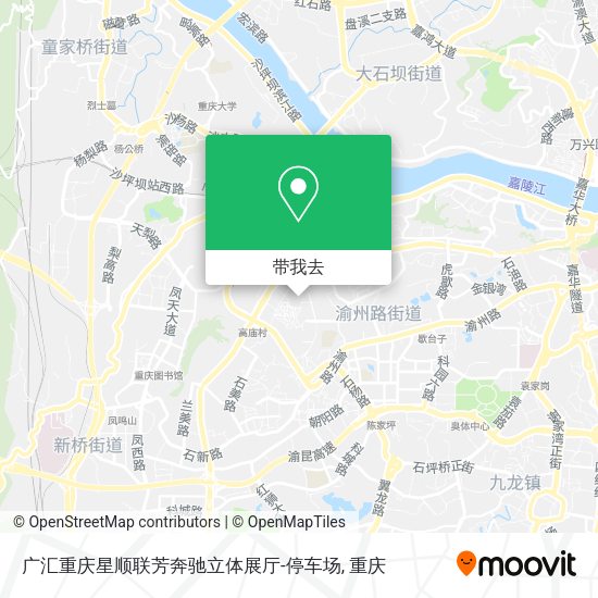 广汇重庆星顺联芳奔驰立体展厅-停车场地图