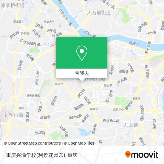 重庆兴渝学校(利景花园东)地图
