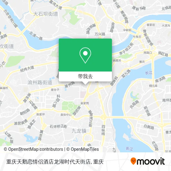 重庆天鹅恋情侣酒店龙湖时代天街店地图