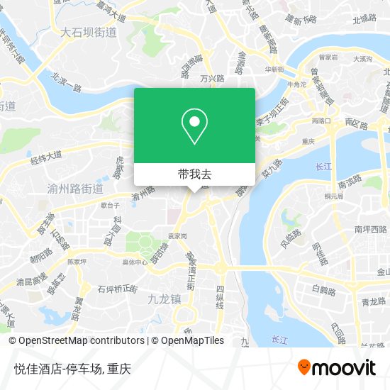 悦佳酒店-停车场地图