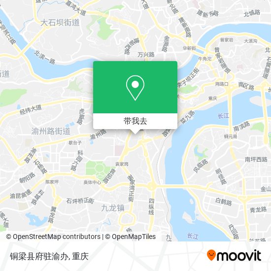 铜梁县府驻渝办地图