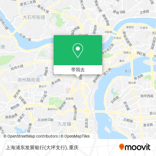 上海浦东发展银行(大坪支行)地图