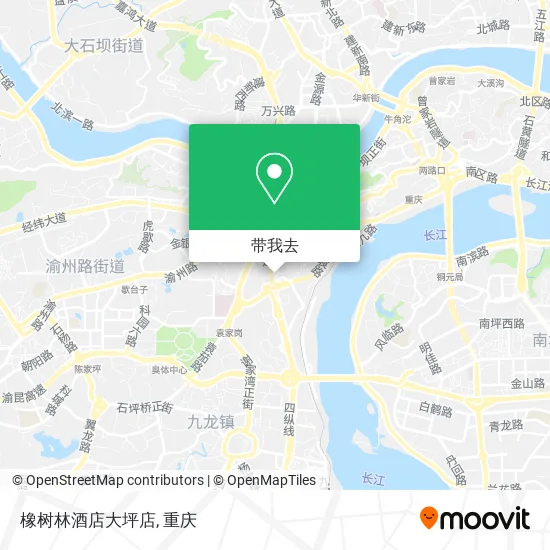 橡树林酒店大坪店地图