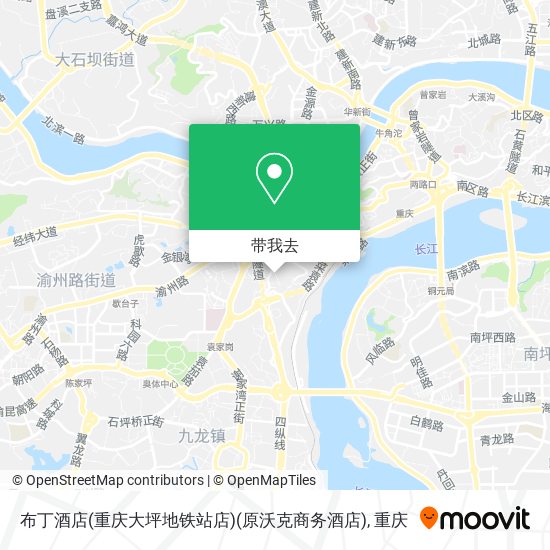 布丁酒店(重庆大坪地铁站店)(原沃克商务酒店)地图