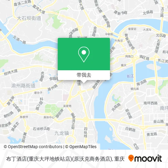 布丁酒店(重庆大坪地铁站店)(原沃克商务酒店)地图