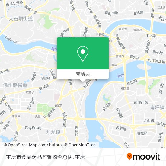 重庆市食品药品监督稽查总队地图