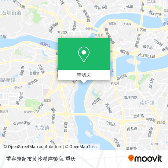 重客隆超市黄沙溪连锁店地图