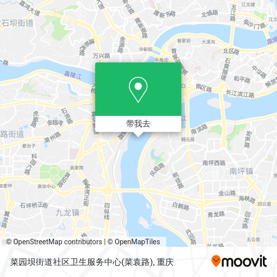 菜园坝街道社区卫生服务中心(菜袁路)地图