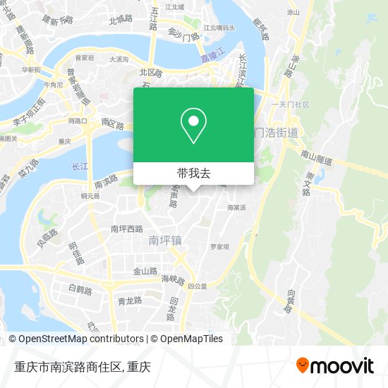 重庆市南滨路商住区地图