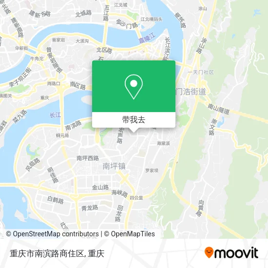 重庆市南滨路商住区地图