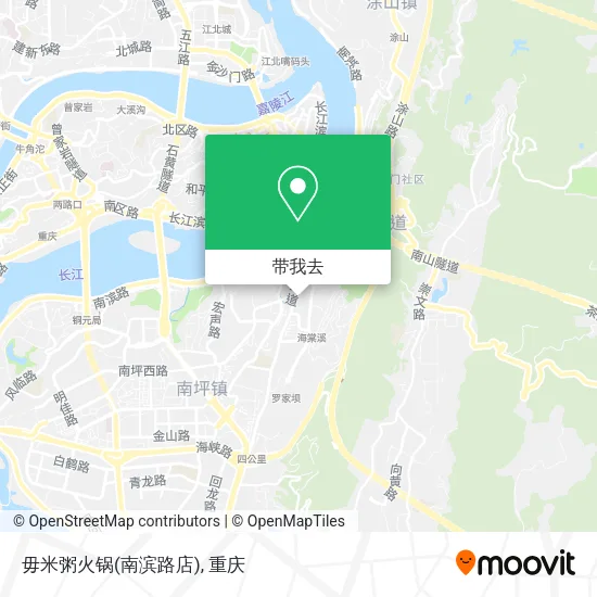 毋米粥火锅(南滨路店)地图
