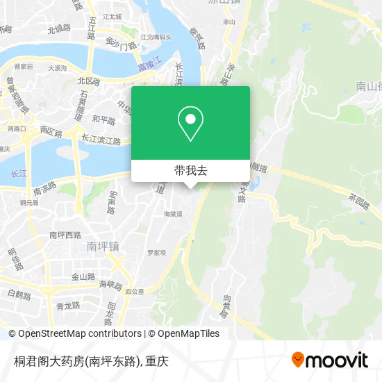 桐君阁大药房(南坪东路)地图