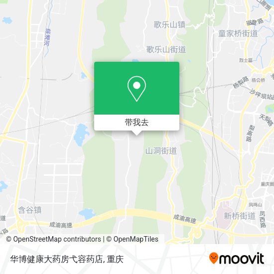 华博健康大药房弋容药店地图