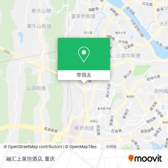 融汇上泉坊酒店地图