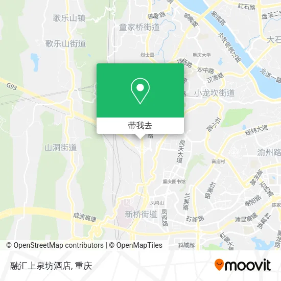 融汇上泉坊酒店地图