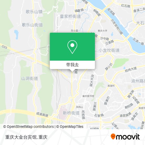 重庆大金台宾馆地图
