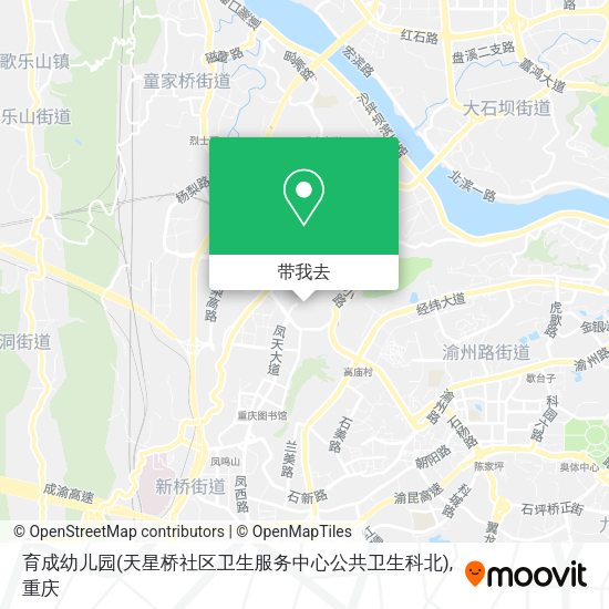 育成幼儿园(天星桥社区卫生服务中心公共卫生科北)地图