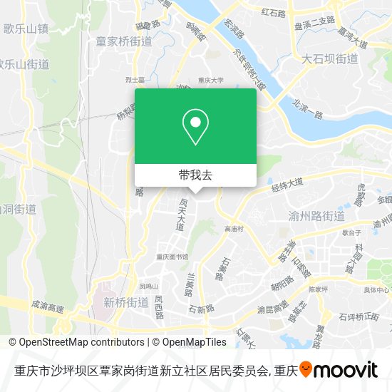 重庆市沙坪坝区覃家岗街道新立社区居民委员会地图